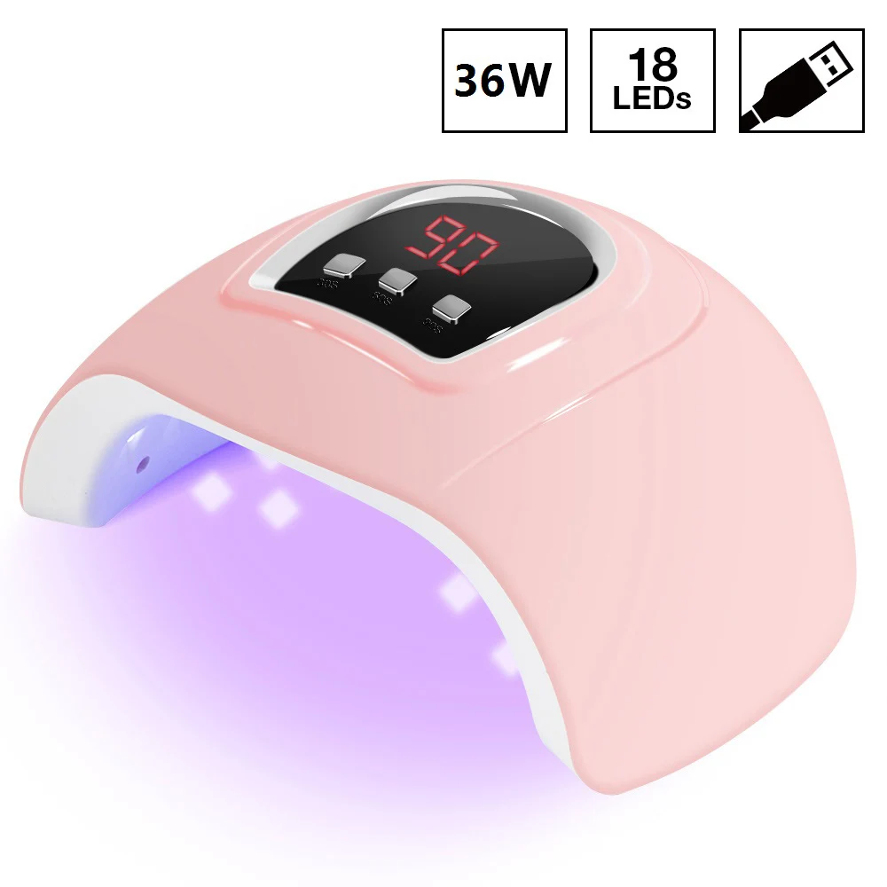 Type 3 USB LAMP Ladymisty 36 Вт УФ-гель лак для USB Сушилка для ногтей Белый УФ-лампа для Полимеризации Гель-лака для ногтей УФ гель-гели для ногтей инструменты для ногтей - Цвет: Type 3 USB LAMP