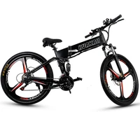 New Electric Bicycle 350W 26 inches Lithium Battery Integrated Wheel Folding Urban Mountain Off-road Travel Bike