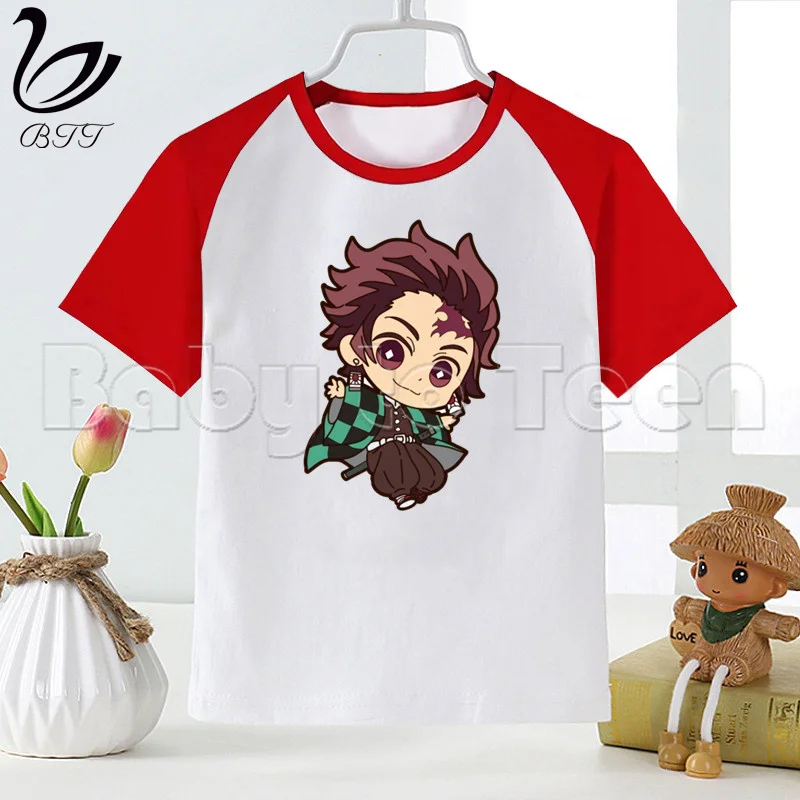 

Demon Slayer Summer Children T-Shirt for Boys Girls Tops Tshirt Cartoon Tee Shirts Clothes
