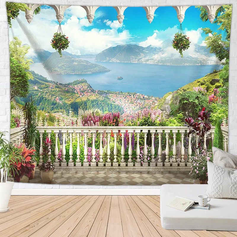 Фото Sea Beach Tapestry Palm Tree Wall Hanging Carpet Flower Sand Blanket Home Decoration150 * 200cm Дом и сад Sea Beach Tapestry Palm Tree Wall Hanging Carpet Flower Sand Blanket Home Decoration150 * 200cm Дом и сад