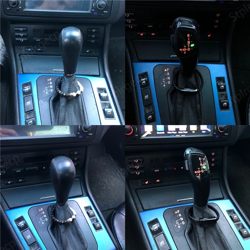 LED Gear Shift Knob Automatic Gear Shifter Lever Handle for BMW 5 series E39 E60 E61 520i 523i 525i 528i 530i 535i 540i M5 images - 6