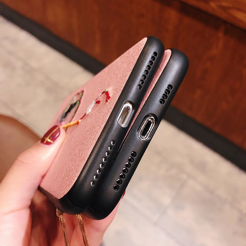 Китайский Стиль чехол для iPhone X XR XS макс 7 8 6 6s плюс Чехол телефона Круглый