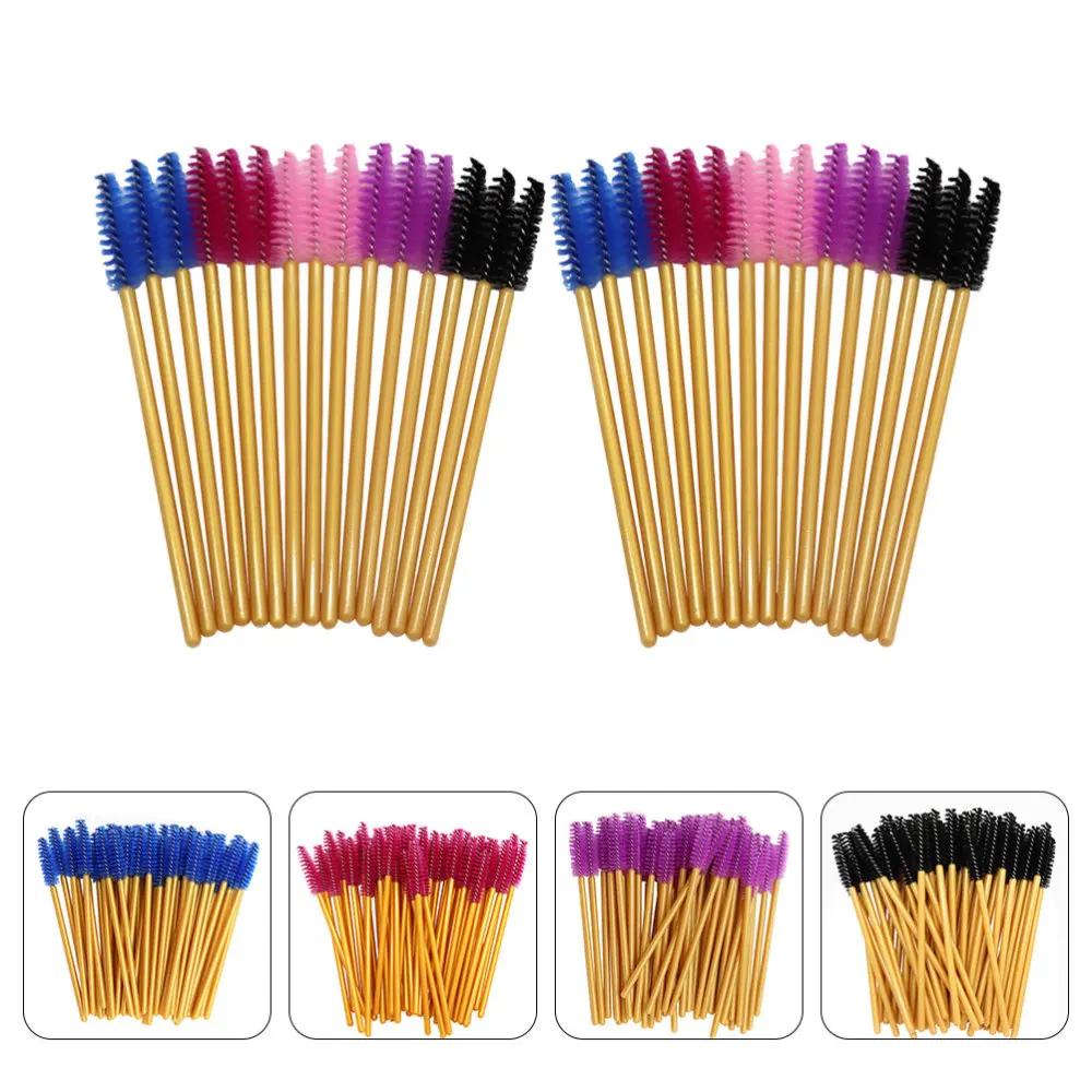 

250pcs Eyelash Extensions Brush Comb Portable Eyelash Comb Makeup Brush