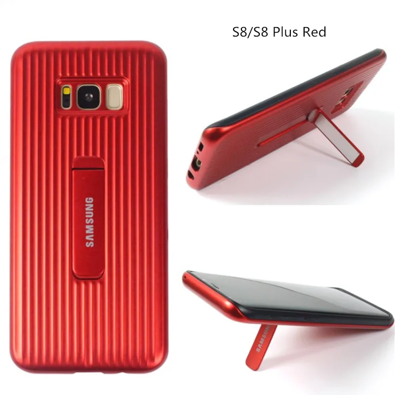 Original Samsung Galaxy S8 Plus Standing Phone Case Ultimate Device For S8+ SM-G9500 G9550 Protection Cover With Logo | Мобильные
