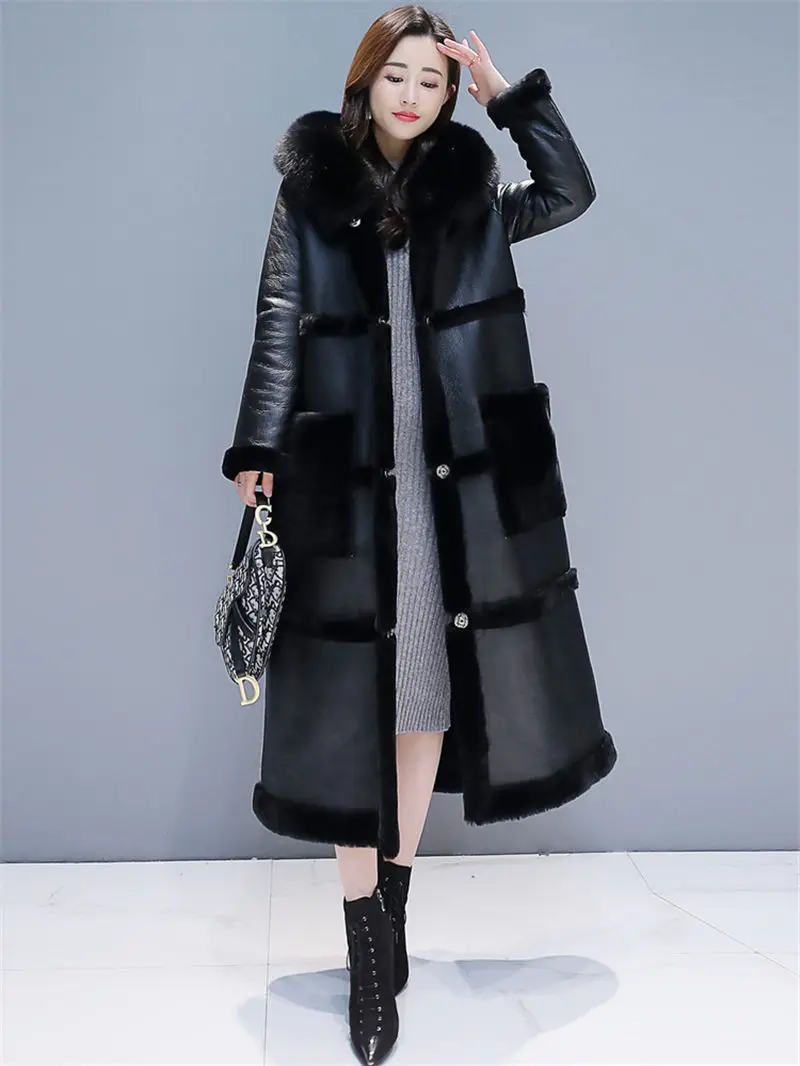 Хлопковая одежда Женская мода 2019 Зимняя парка Корейская двухсторонняя пальто из