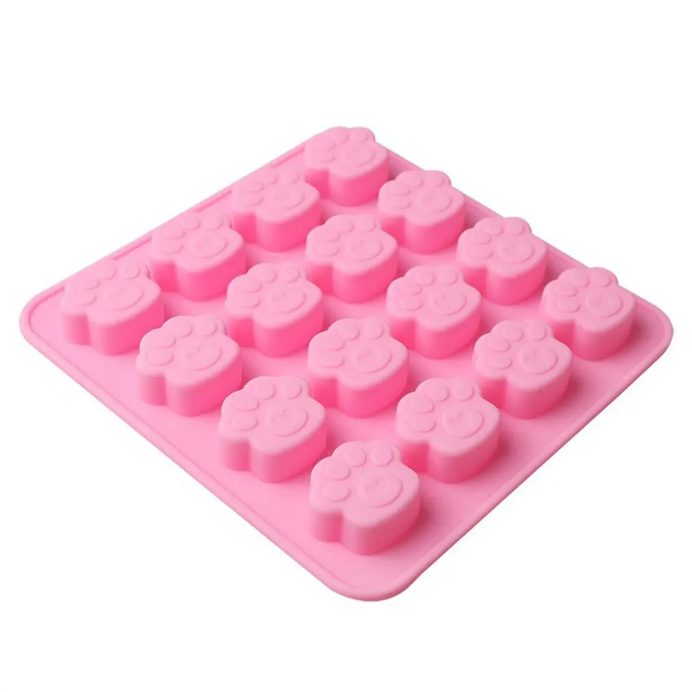 Собака и кошка Лапа Печати мороженое плесень рукоделие Форма для пирога