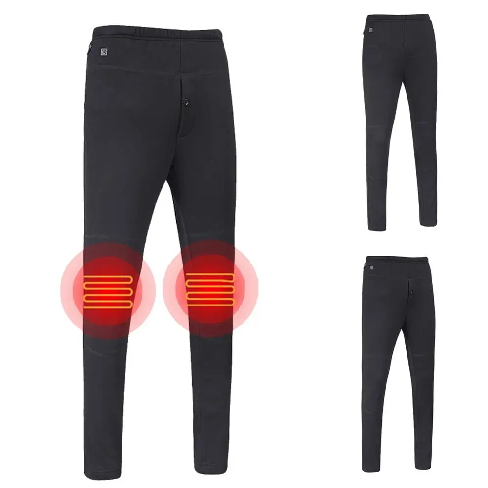 Зимние уличные пеший туризм лыжные теплые брюки с USB зарядкой леггинсы высокой