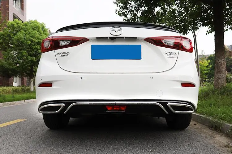 Задний бампер для Mazda 3 Axela 2014 2017 диффузор задний защита передней лопаты