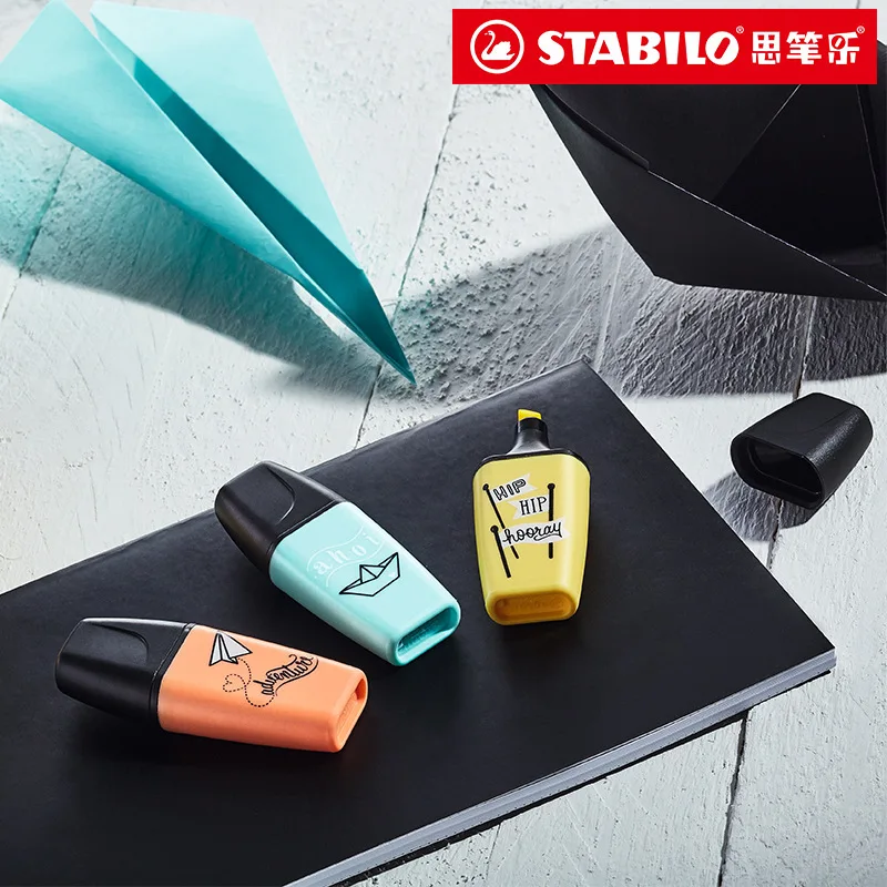 Stabilo Mini BOSS хайлайтер Macaron цветной Маркер Детский флуоресцентный мини-набор