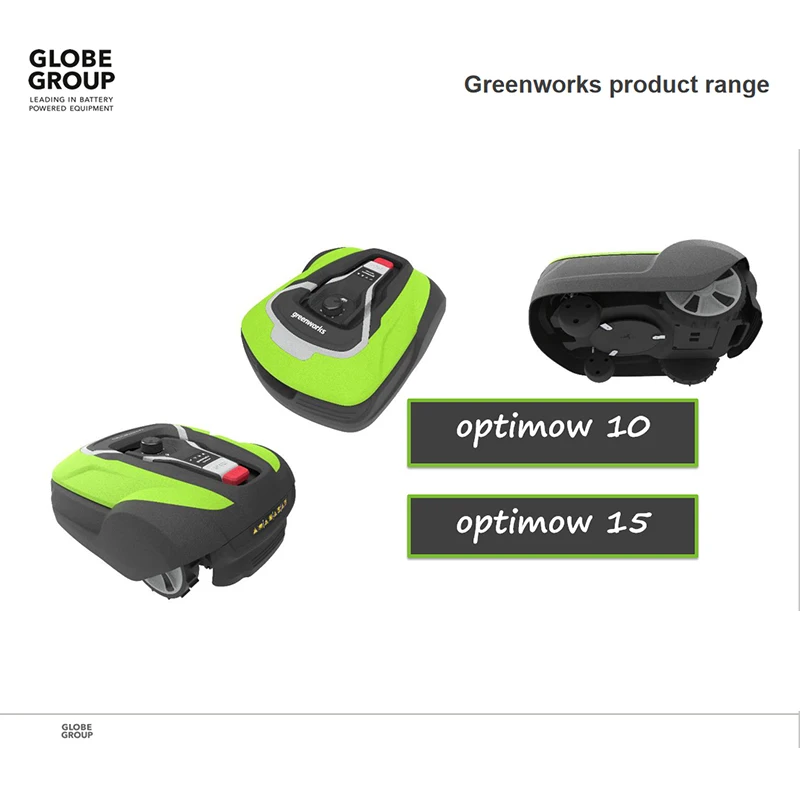 Интеллектуальная Электрическая косилка Greenworks Optimow 10/15 с gps всенаправленным
