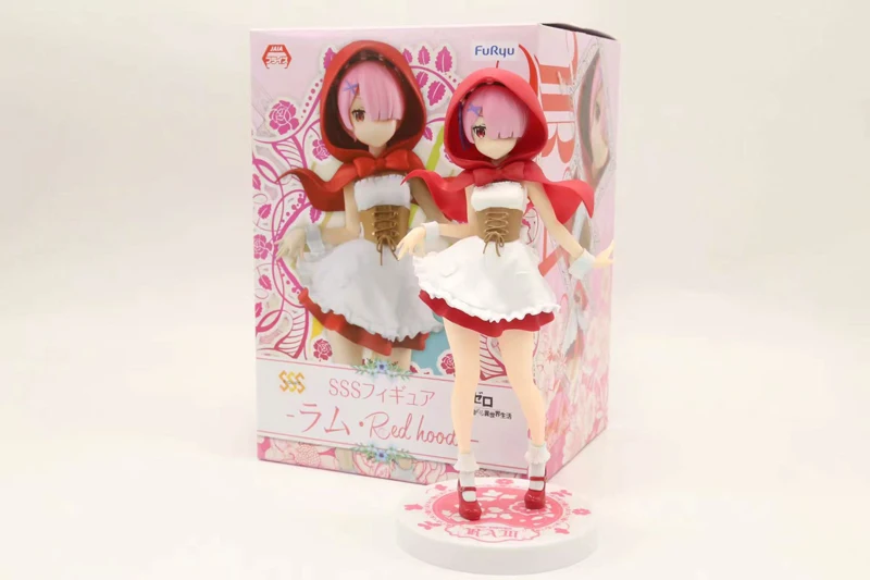 Re: Zero Hajimeru Isekai Seikatsu Rem/Ram Red Hood Ver. ПВХ кукла Фигурка Коллекционная Фигурка модель игрушка подарок