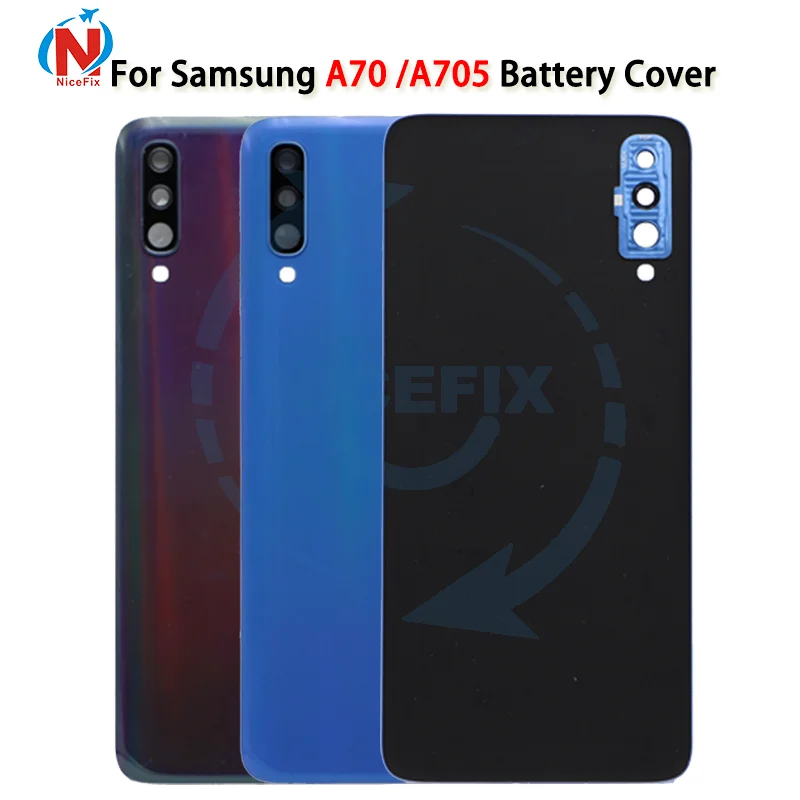 Задняя крышка батарейного отсека для Samsung Galaxy A70 A705 A705F стеклянный корпус задняя