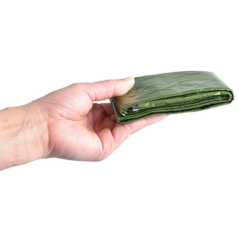 

W 2pcsypothermia Rescue First Aid Kit Camp Keep Foil Mylar Lifesave Warmeat Thermal Dry Emergent Blanket Outdoor Survive