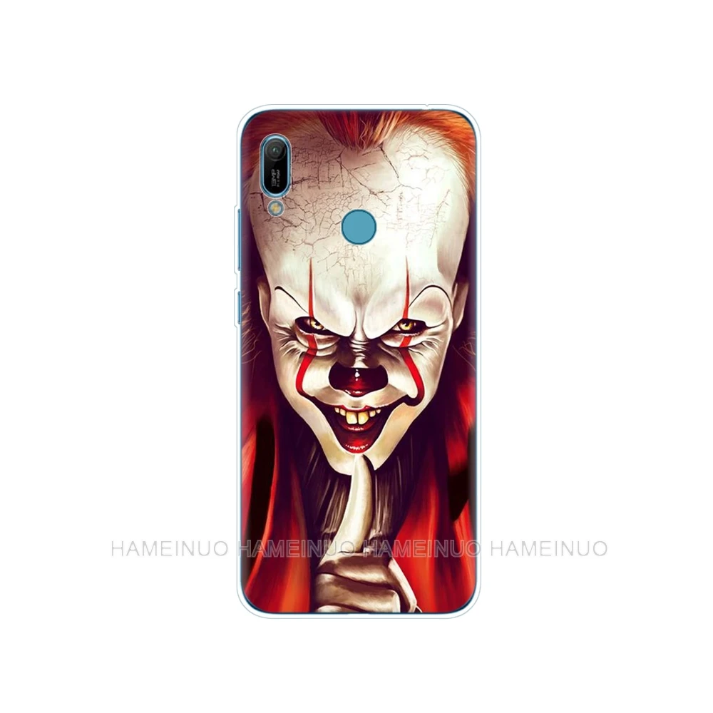 Силиконовый чехол для телефона huawei Y5 Y6 Y7 Y9 PRO PRIME honor 8s 8a 20 LITE PRO 10i view 20 V20 coque The Clown Horror IT - Цвет: 80711