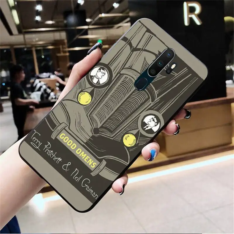 

New TV Good Omens Soft black Phone Case For Oppo A5 A9 2020 Reno2 z Renoace 3pro Realme5Pro