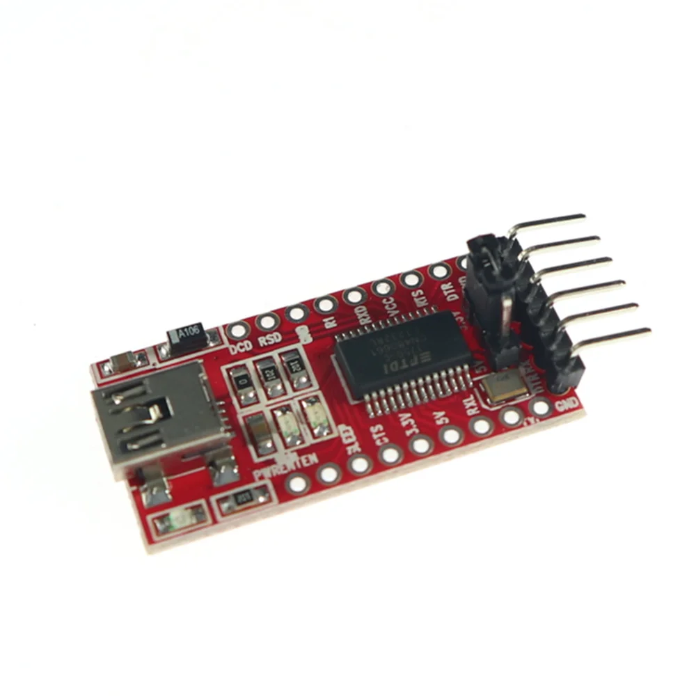Модуль адаптера интерфейса FT232RL FTDI основной USB 3 В 5 в TTL Serial для мини-скачиваемого