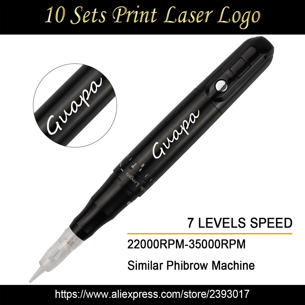 Перманентный макияж бровей машина Профессиональный макияж пистолет тату машина Перманентный брови губы ручка татуировки пистолет с держателем Стенд