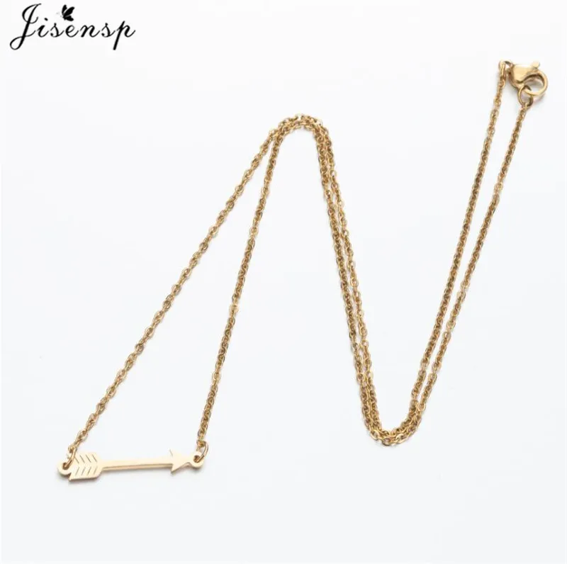 Jisensp модное ожерелье со стрелой для женщин и мужчин ювелирные изделия в стиле