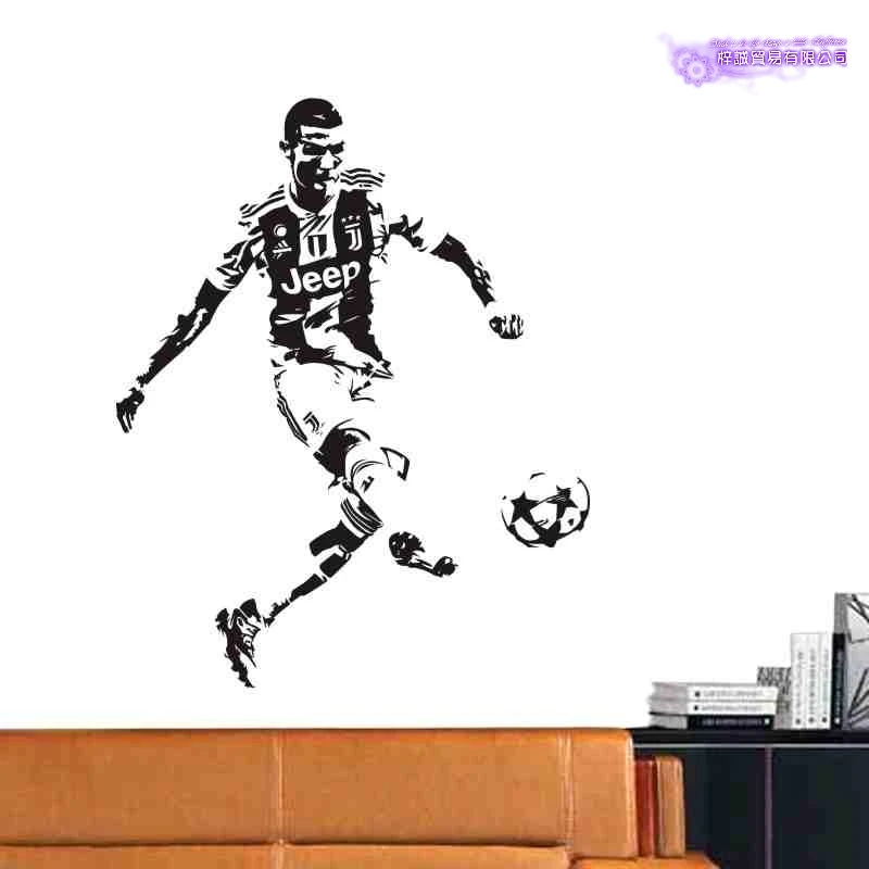 Фото C Роналду футболист наклейка на стену Спортивная декорация для детской комнаты