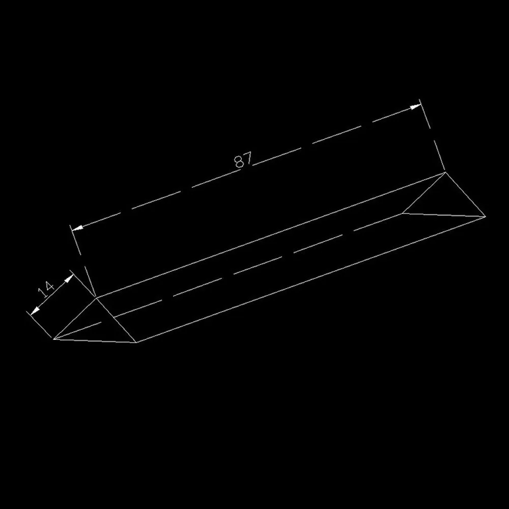 Оптическая стеклянная призма на заказ для детей чтобы увидеть рефракцию