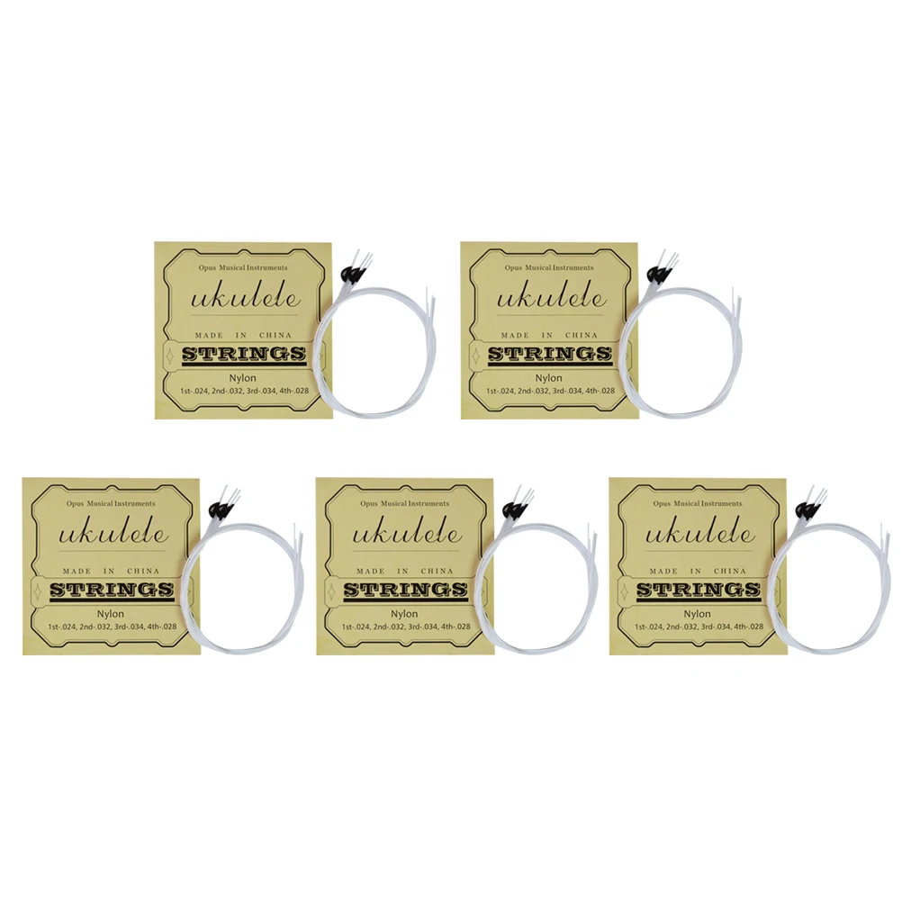 

5PCS Ukulele Strings Universal 21/23/26 Inches Wire Sturdy Nylon Strings Ukulele Musical Instrument Parts For Ukulele