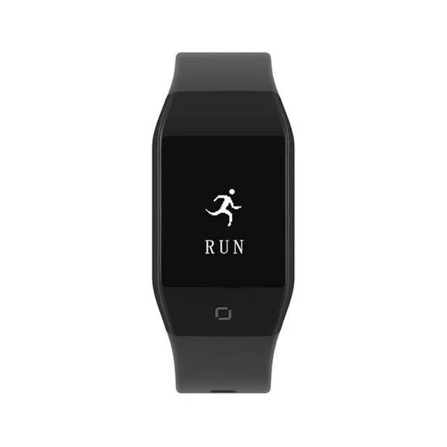 YD618 Смарт-часы Bluetooth музыкальный браслет 0,9" IP68 Водонепроницаемый 512 Мб U дисковая карта MP3 Воспроизведение музыки Пульс Для Android IOS - Цвет: Black