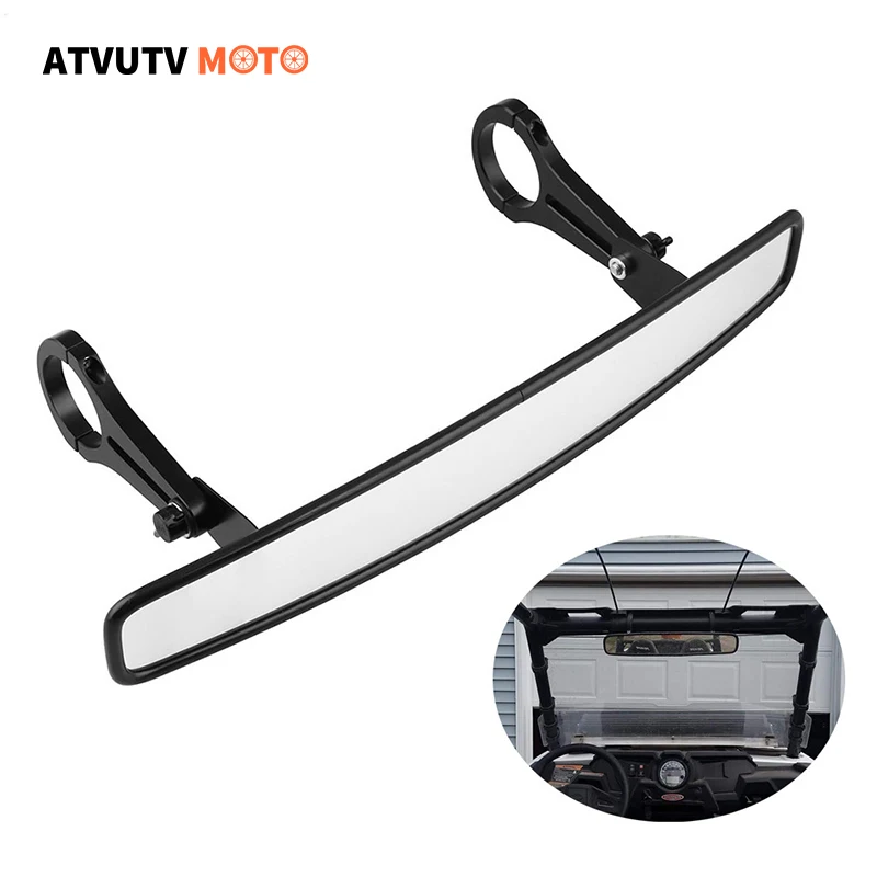 

Wide Angle RearView Mirror Ultra Clear UTV Mirror With 1.75" Clamps For Polaris RZR 800 900 1000 Turbo PRO XP Arctic Cat Wildcat