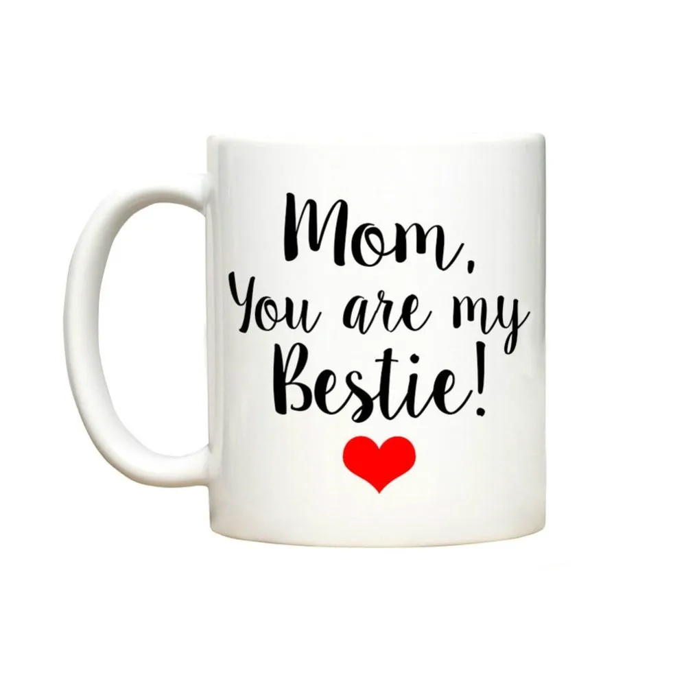 Кружка с надписью Mom You Are My Bestie керамические чашки для кофе и чая Procelain пива друзей
