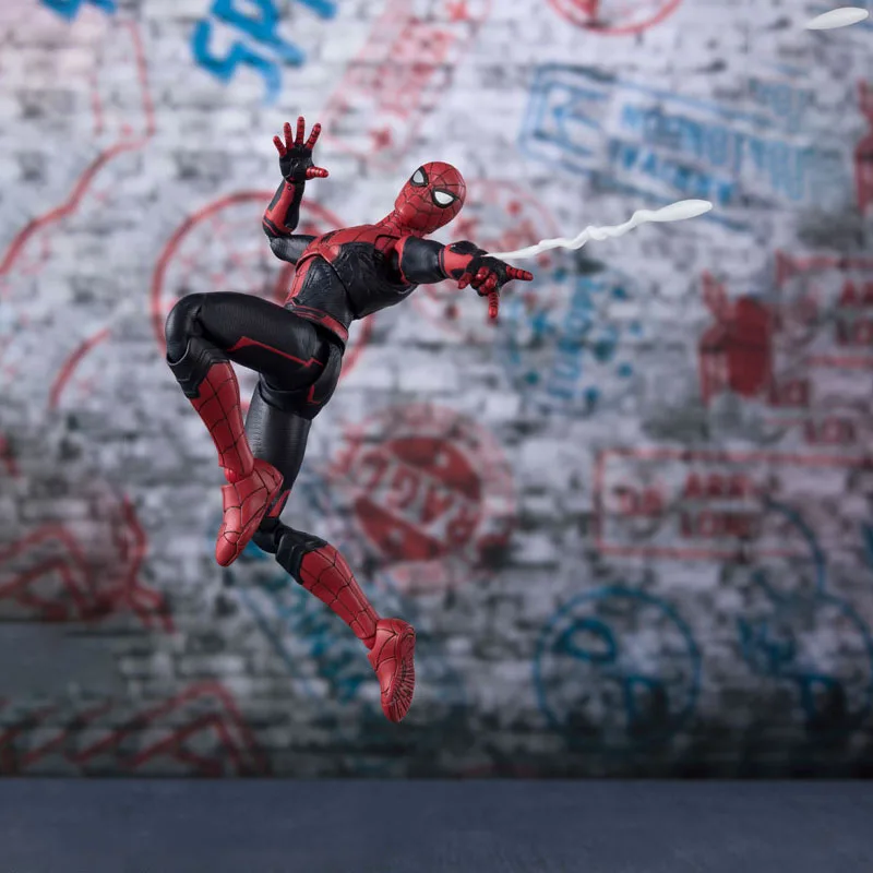 Оригинал BANDAI S.H.Figuarts Марвел Мстители паук-Man 2: Far to Home Человек-паук улучшенный