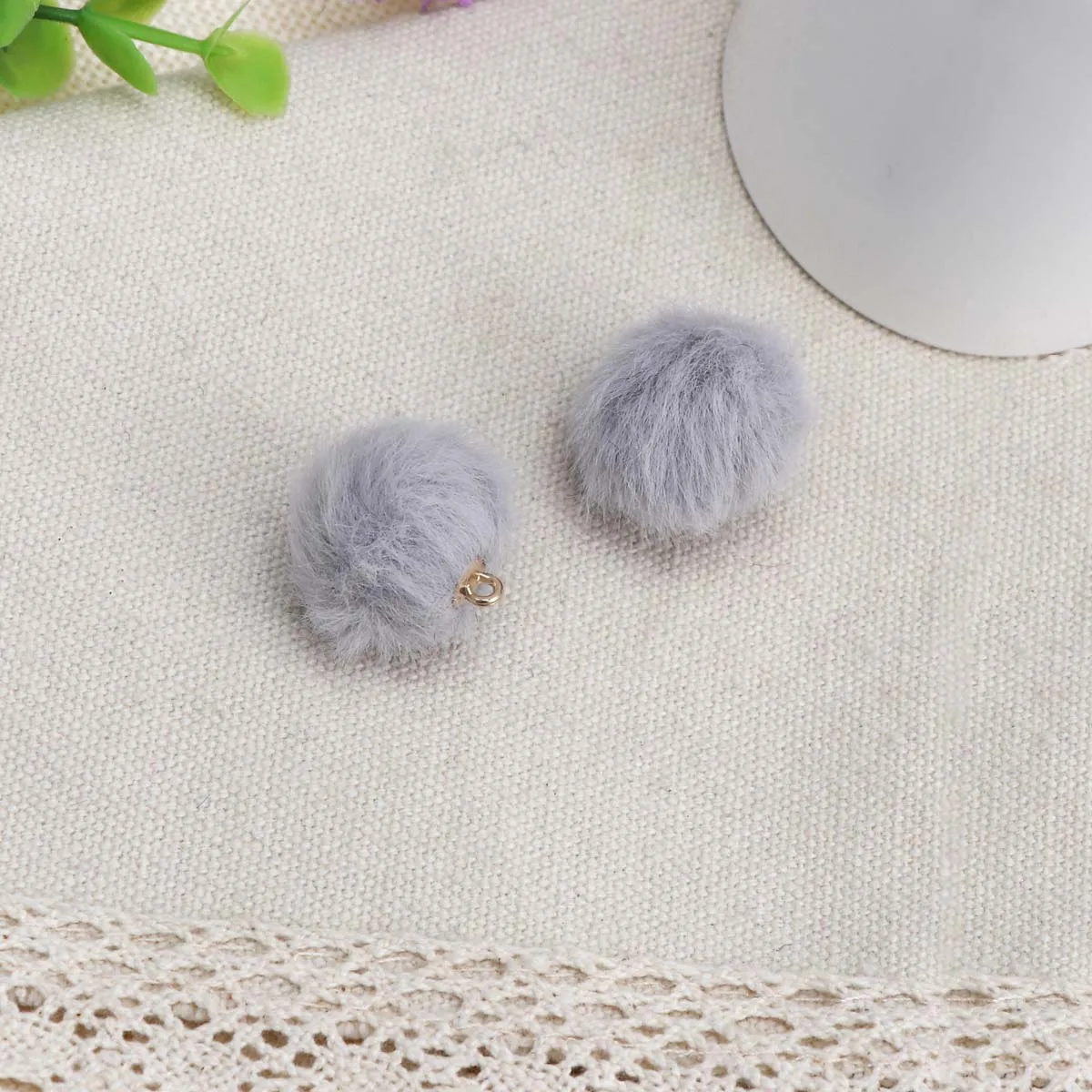 20 шт 20 мм имитация Hairball помпон милый меховой шарик ручной работы DIY материал ручной работы волосы серьги шар ювелирные изделия кулон - Цвет: 9
