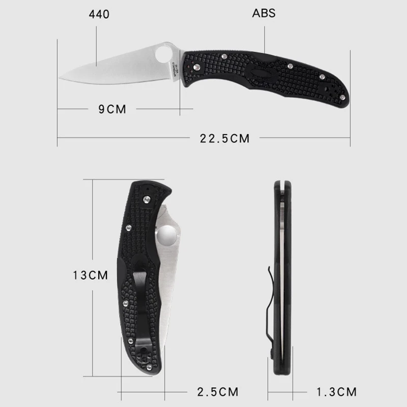 Spy C10 Outdoor Folding Knife 440C Blade Nylon Fiber Handle Tactical Camping Survival Knives Rope Cutter Pocket EDC Multi Tools |