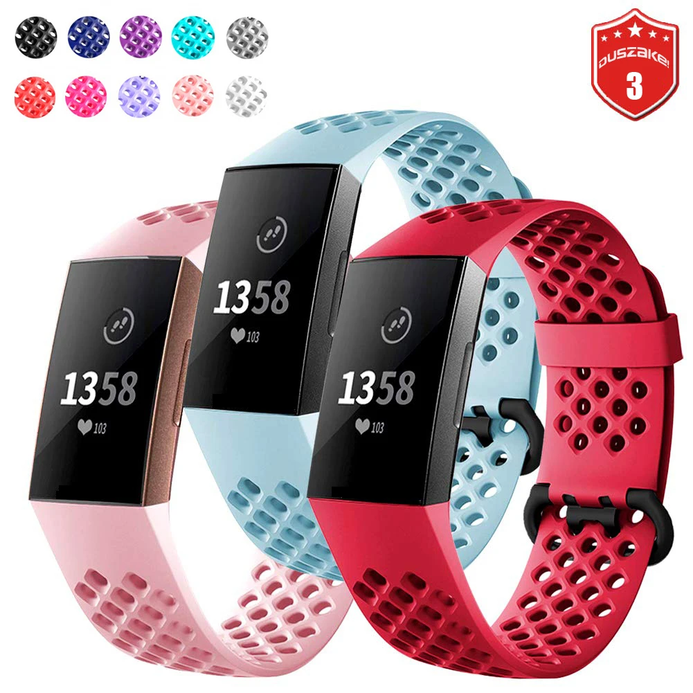 Браслет для Fitbit Charge 3 умный аксессуары силиконовый ремешок