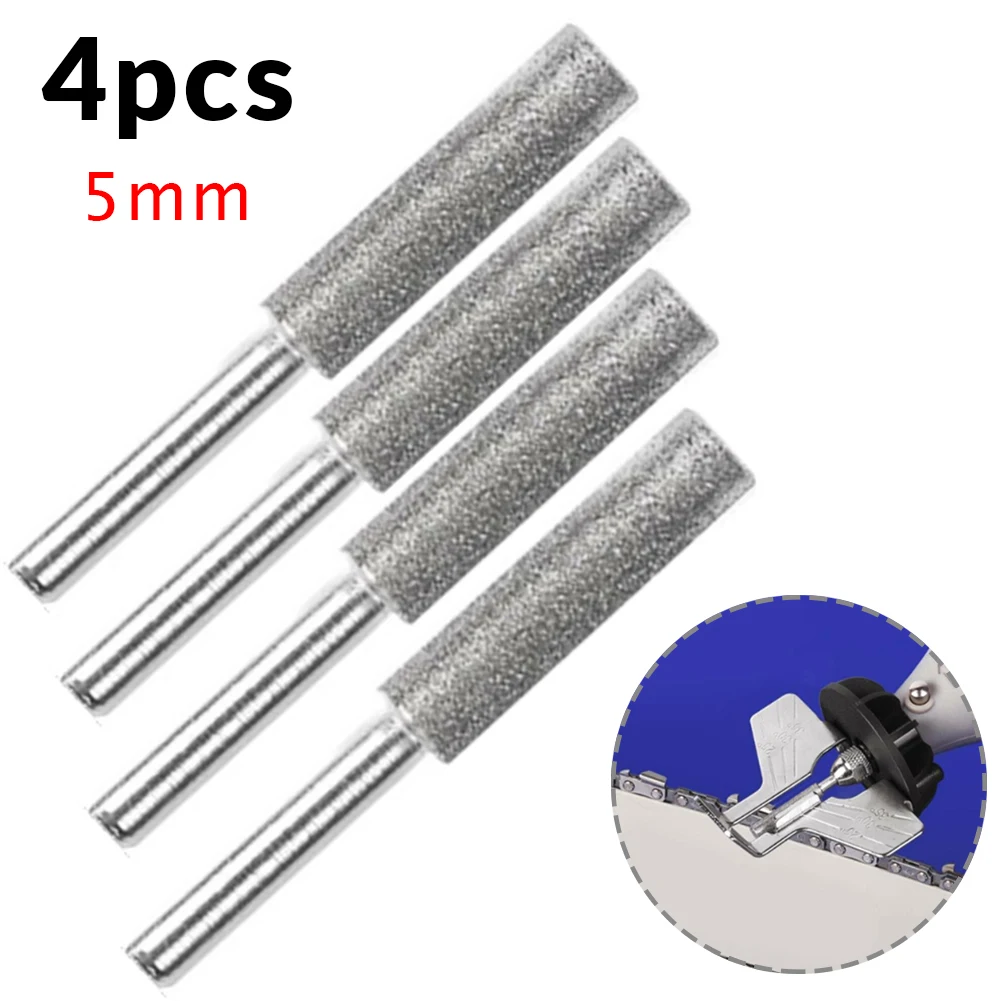 

5mm Shank Grinding Head Burr Chain Saw Diamond Durable File High Quality