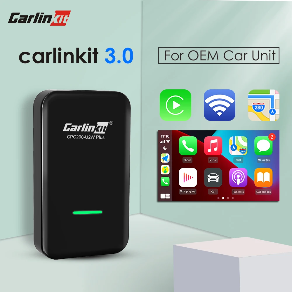 Apple Carplay беспроводной ключ Carlinkit 3 для оригинального автомобиля iphone IOS USB адаптер