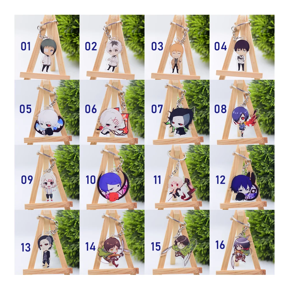 Group G Горячая Распродажа аниме-брелок для ключей Chibi брелок 1 шт. Высокое качество Мультфильм брелок аксессуары амулеты акриловая подвеска часть одна - Цвет: Group G