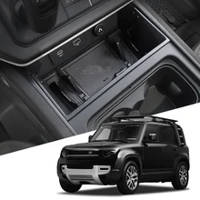 Car Central Storage Armrest Box Storage Box Phone Box For Land Rover Defender 90 110 2020-2022 Car Styling Interior Accessories