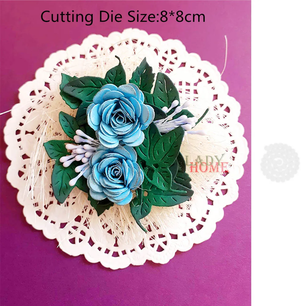 Спираль цветы Комбинации металлический Трафаретный вырубной штамп Скрапбукинг