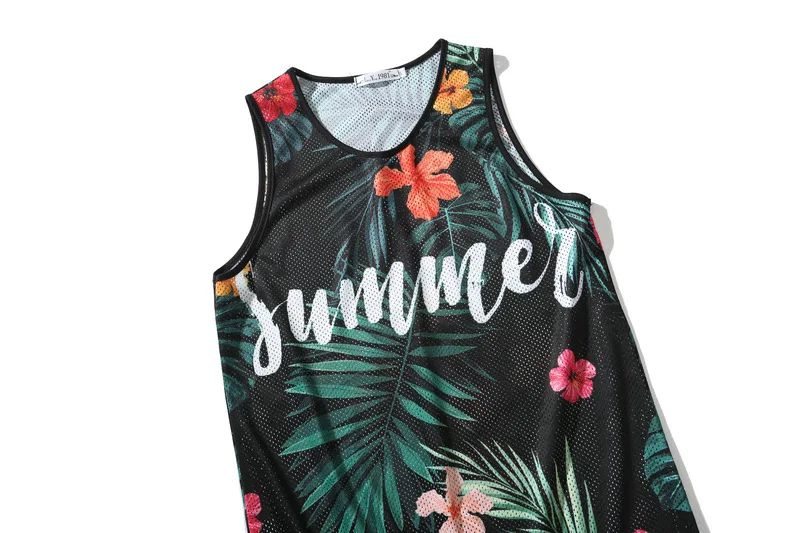 Мужская Летняя модная жилетка без рукавов в клетку с цветочным рисунком для