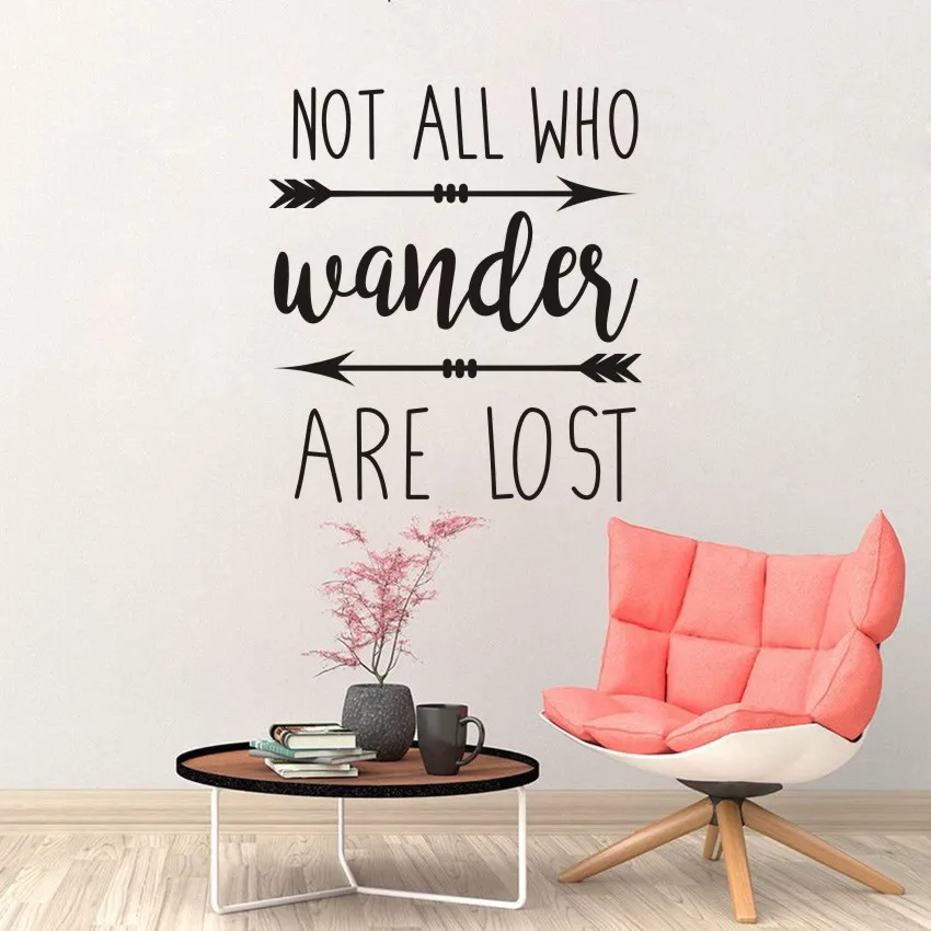 Детские настенные наклейки не все кто теряется винил стикер на стену стиль