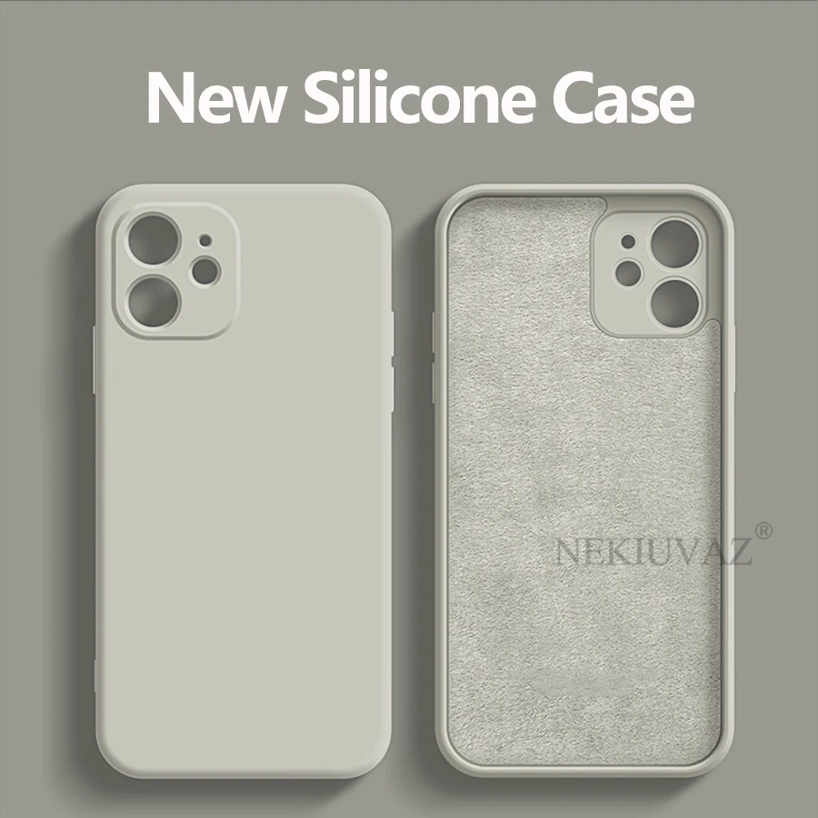 square silicone funda for iphone 13 12 11 pro max x xs xr xs max 7 8 plus case soft phone coque for iphone 11 12 pro 7p 8p cover free global shipping