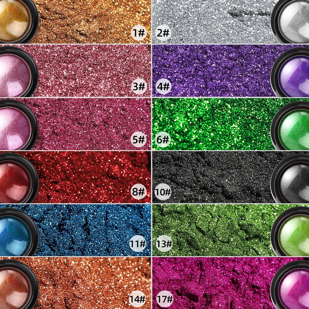 Набор глиттеров для ногтей Dip Powder французского маникюра УФ-Декор хромированный