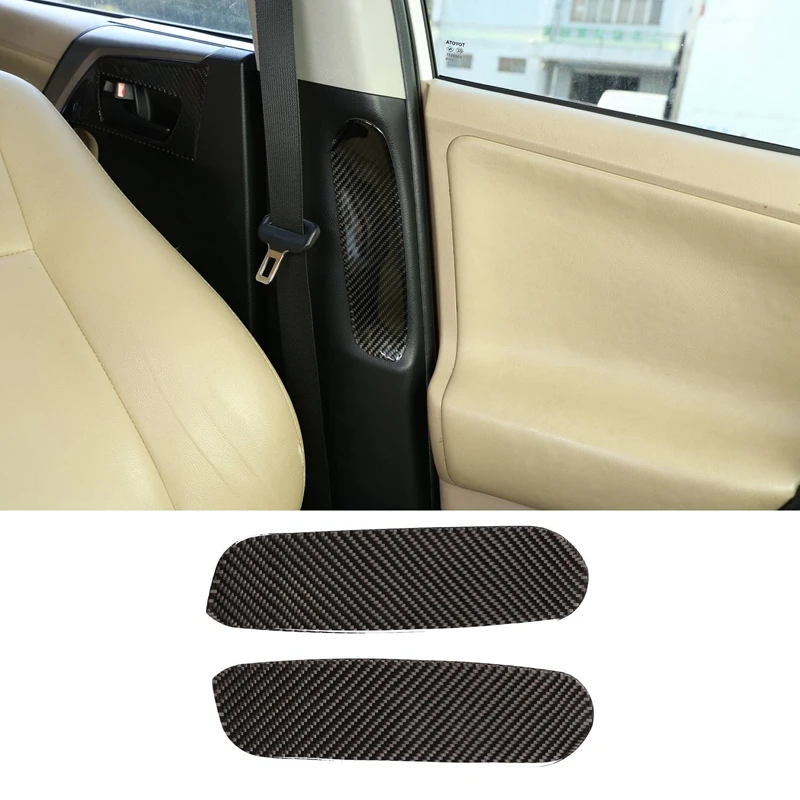 

2 шт., накладки на переднюю панель автомобиля из углеродного волокна для Toyota RAV4 2015-2019