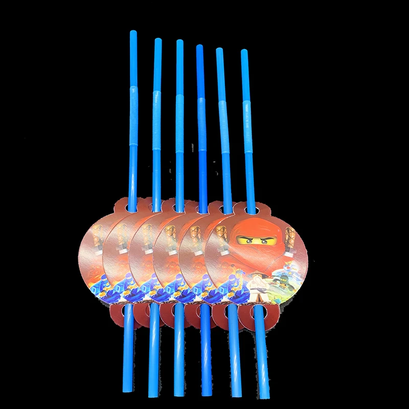 60 шт./лот новая посуда ниндзя новые одноразовые тарелки чашки соломинки Ниндзя Go