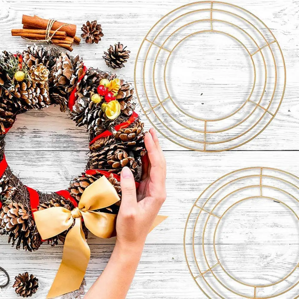 

Fine Workmanship Sturdy Metal Floral Flower Garland Frame for Home Decor