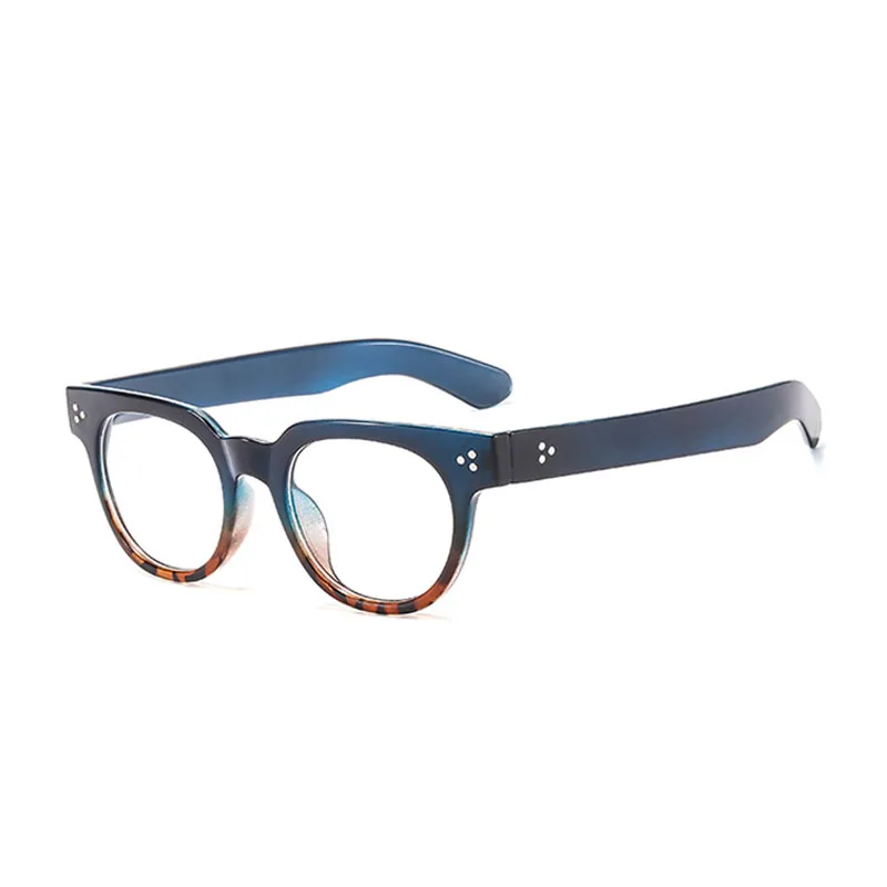 

Gradient Color Frame Computer Glasses Anti Blue Light Clear Eyeglasses Optical Women Men Round Eyewear Rivet Oculos Feminino