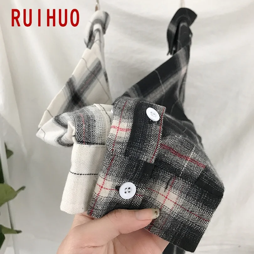 

RUIHUO Striped Casual Shirts For Men Clothing Button Up Striped Shirt Men Korean Fashion Men Shirts M-2XL 2021 New Arrival