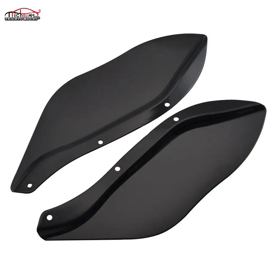 Черное боковое крыло лобового стекла мотоцикла дефлектор воздуха летучая мышь