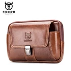 2021 Натуральная Воловья Кожа Мужская маленькая поясная сумка модный крючок поясной кошелек функциональный чехол для сигарет телефон кошелек тренд