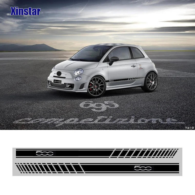 

Наклейка для автомобиля fiat 500 SS GT Panda, 2 шт.