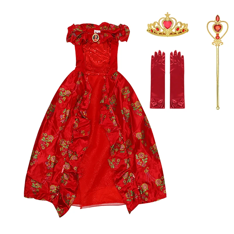 Платье принцессы для девочек на день рождения Хэллоуин косплей-вечеринка платье